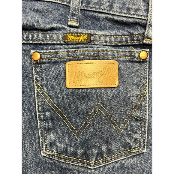 Wrangler 13MWZPW Cowboy Cut Medium Wash Denim Jeans 33 X 34 - Picture 5 of 8